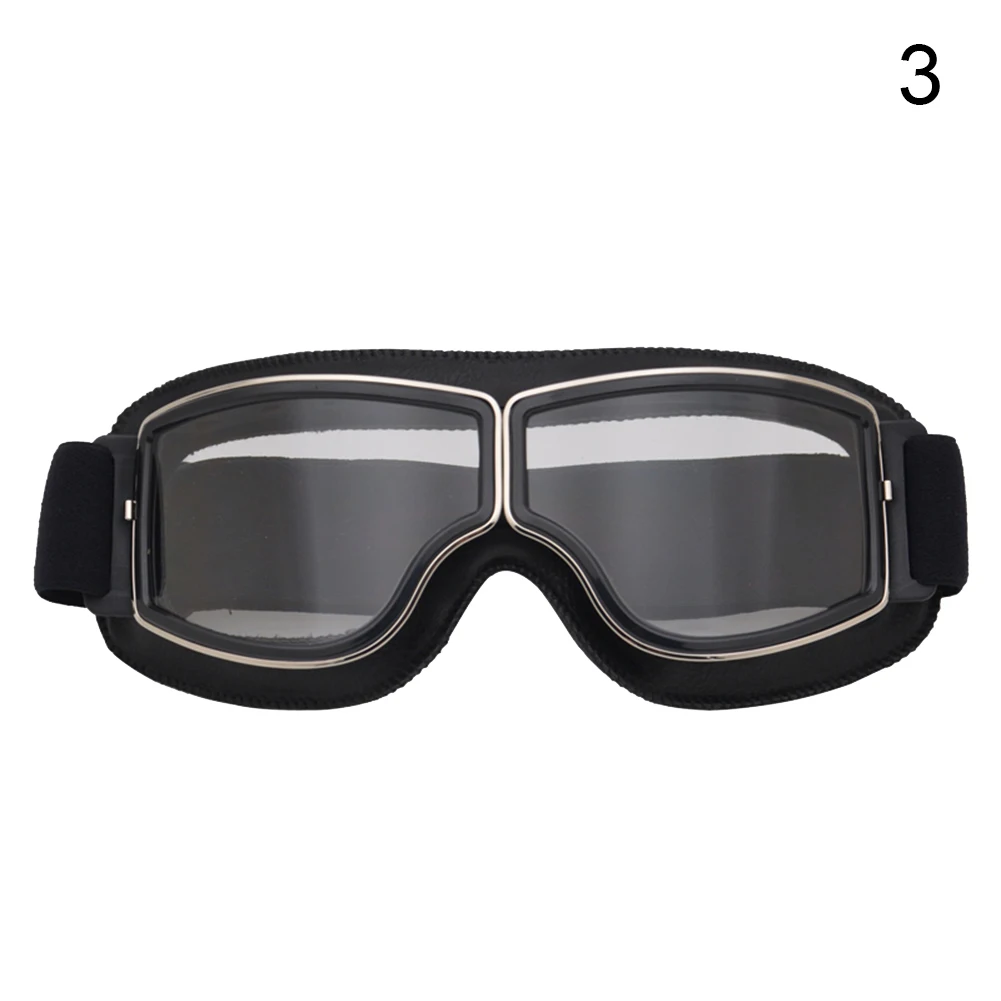 Retro Sports Sunglasses Helmet Steampunk Goggles for Outdoor Motocross Cruiser Scooter C66