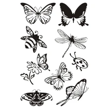 

Clear Stamps Butterflies Silicone Deocrative Stamps For Scrapbooking and Card making
