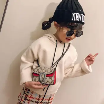 

Brand Design Children Chain Small Messenger Bag Mini Flap Girl Fashion Purses Clutch Candy Color Lingge Korean Change Money Bag