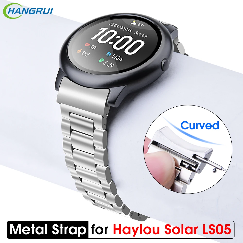 Браслет из нержавеющей стали для смарт часов Haylou Solar LS05|Смарт-аксессуары| |