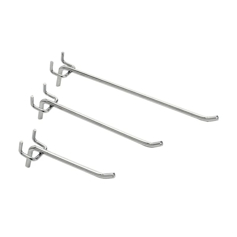 Pegboard Hooks Shop Holder Hanger Peg Tool For Retail Shops Board Slat 3.25" 