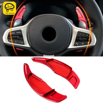 

CarManGo Car Accessories Steering Wheel Shift Paddle Shifter Cover Frame Sticker Trim Decoration for BMW X3 G01 X4 G02 2018-2020