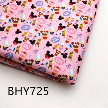 

45*140cm Patchwork character print polyester cotton fabric for Sewing Dress Cloth Making DIY Cushion Cover BHY725