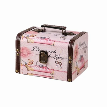 

European-Style Jewelry Box Storage Box Simple Large Capacity Earrings Earrings Ring Necklace Box