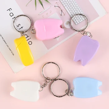 

Random Color!Newest 15M Portable Nylon Wire Dental Floss Teeth Clean*Key Ring Keychain Travel Tooth Care Oral Health&Hygience