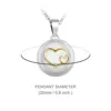 Eudora Maternity Jewelry Mix Styles White Gold Color Heart Chime Bola Pendant Angel Caller Necklace Jewelry For Pregnant Women 2