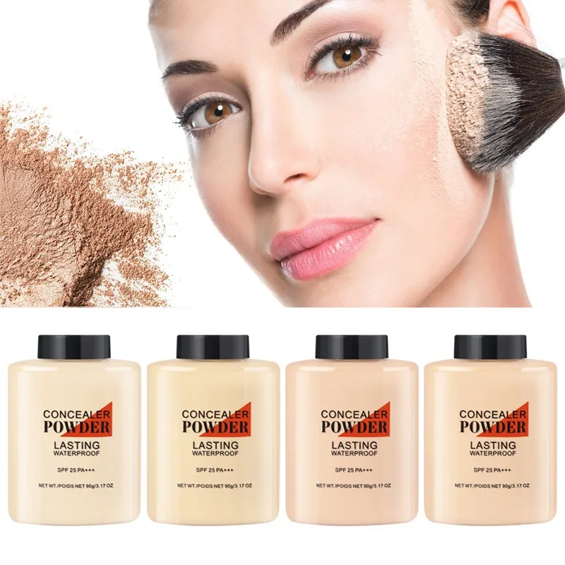 Рассыпчатая пудра длительного действия контроль масла натуральный полупрозрачный Гладкий рассыпчатая пудра Макияж лица финишная установка пудры Косметика