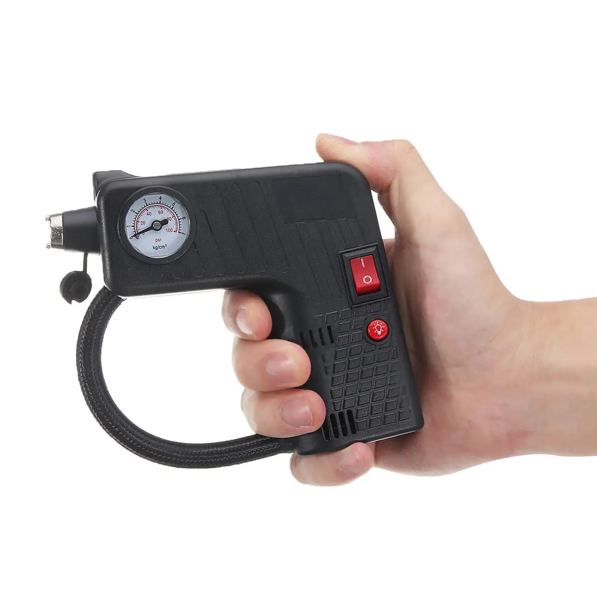 12V портативный воздушный насос для шин светодиодный компрессор безопасности