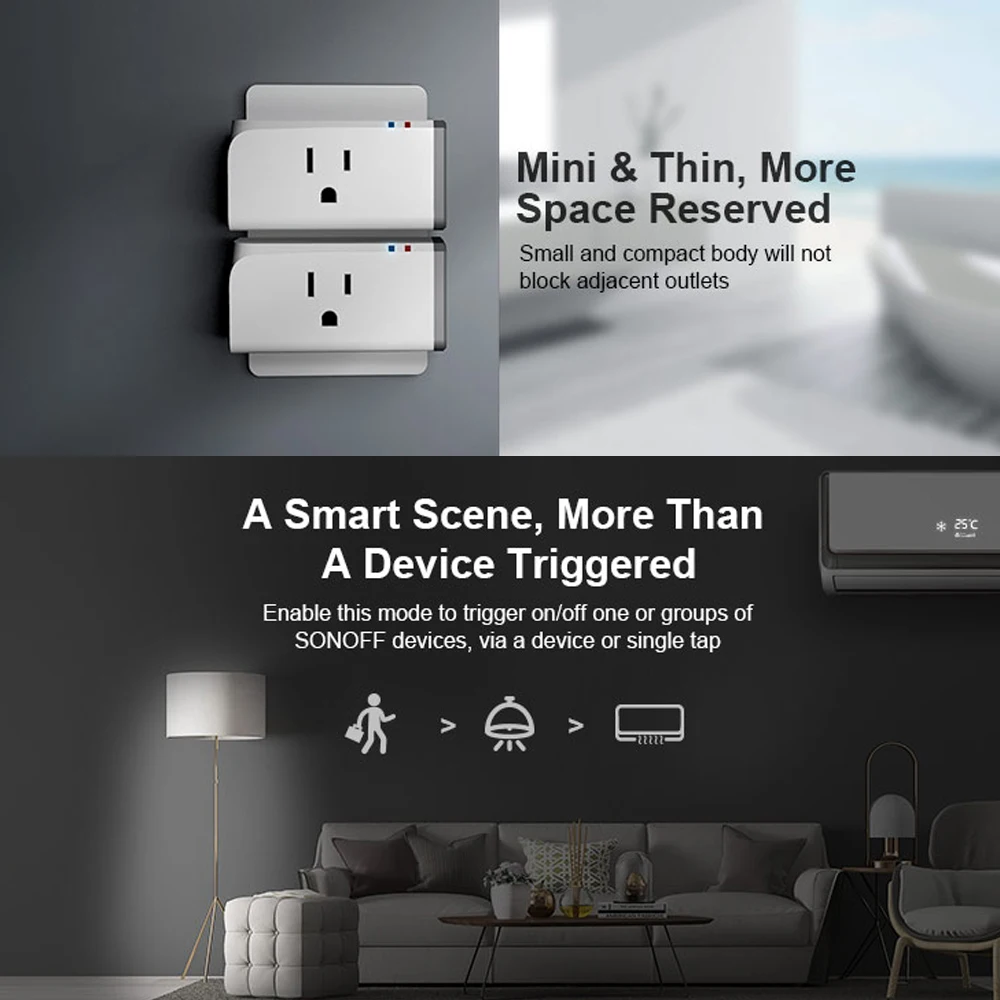 SONOFF S31 умный штекер мониторинг энергии умный дом wifi беспроводной пульт дистанционного управления Модернизированный компактный дизайн умный штекер
