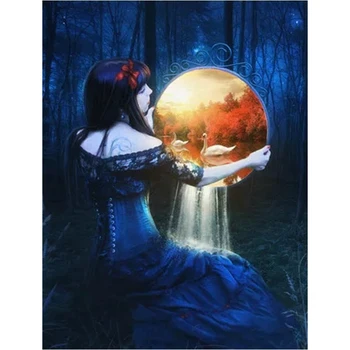 

5D full drill diamond painting cross stitch handmade diamond embroidery Fantasy woman patterns 5d diy pictures of rhinestones