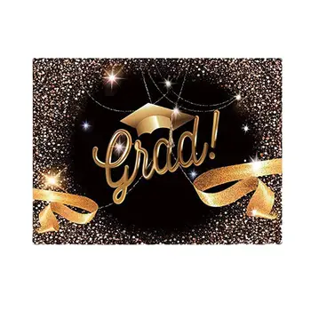 

1pc 2020 Graduation Party Photographic Backdrop Congrats Grad Sign Banner Graduation Party Decor For School