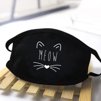

Cute Cartoon Lovely Cat Mouth Face Masks Keep Warm Dustproof Protective Anti-dust Pollution Unisex Anime Mouth Streetwear Masks