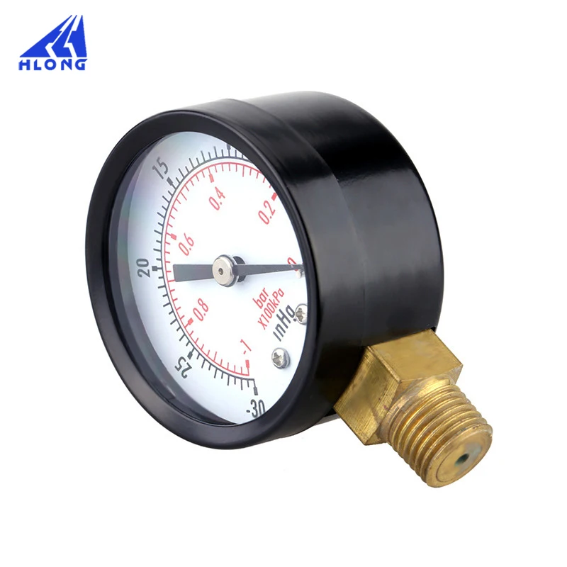 TS-50-1+ 1 0~-30 дюймы 0~-1bar 50 диаметр вакуумный манометр