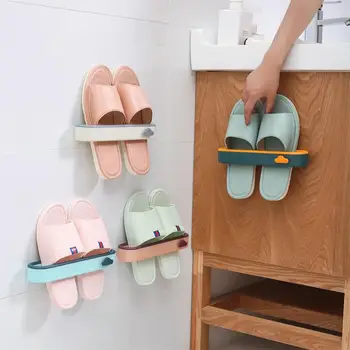 

26CM Bathroom Slippers Rack Wall-Mounted Toilet Shoes Storage Artifact Toilet Sandal Rack