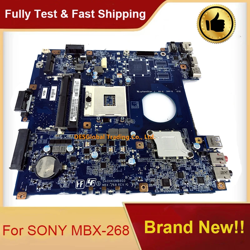 

For SONY Vaio SVE14 Series MBX-268 Laptop Motherboard DA0HK6MB6G0 Mainboard A1893200A 100% Test Fast Shipping