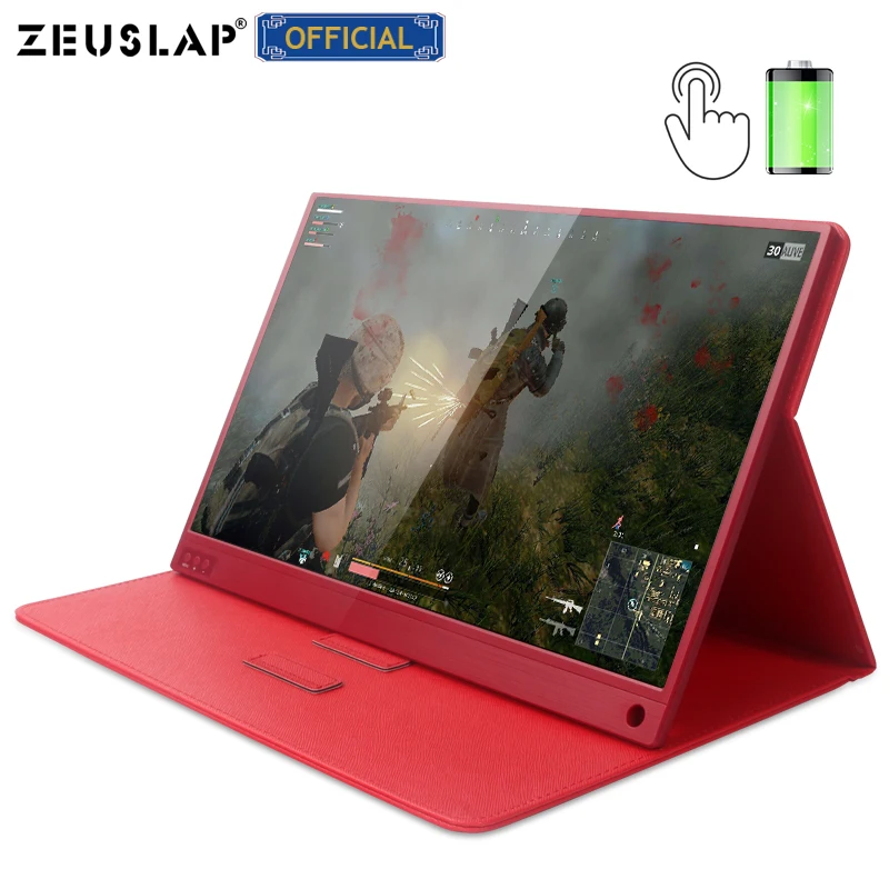  15.6inch Battery Touch Portable Monitor USB C HDMI touch screen monitor for Samsung DEXHuawei EMUI 