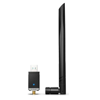 

EDUP 1300Mbps RTL8812BU 2.4GHz/5GHz Dual Band Wireless USB WiFi Adapter with 5DBi Strong Antenna for PC