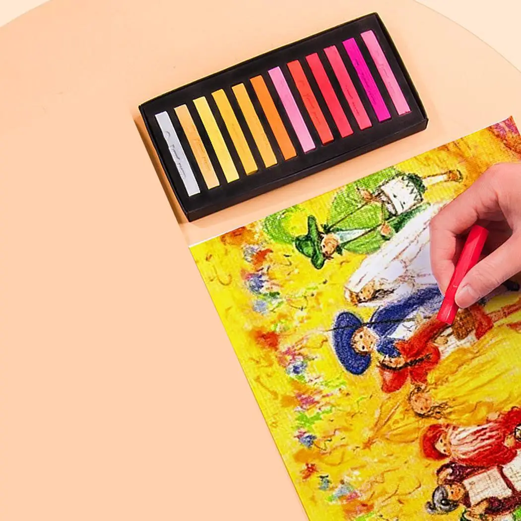DIY живопись Нетоксичная Временная Пастельная цветная краска для волос Мел многоцветный быстрый цвет ing