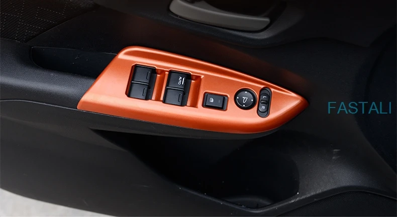 Для Honda FIT- Автомобильная оконная кнопка декоративная панель высокое качество ABS панель рамка Внутренняя Рамка украшение автомобиля аксессуары
