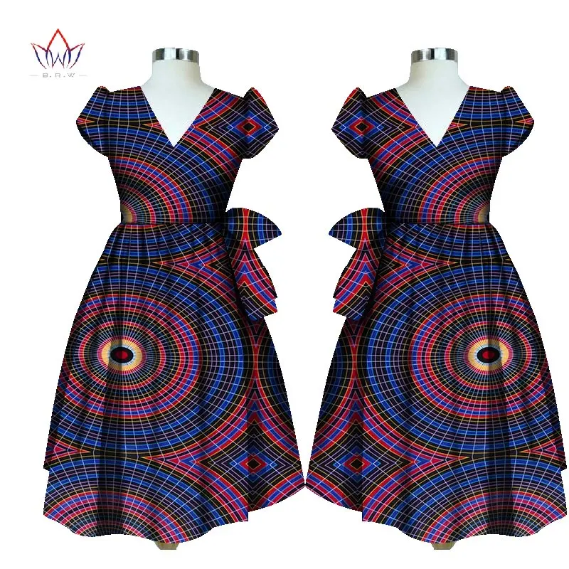 7 Летнее платье Традиционный Африканский принт Дашики для женщин Femme Vestidos Базен Riche длинные большие размеры 6l brw WY1797 - Цвет: 7