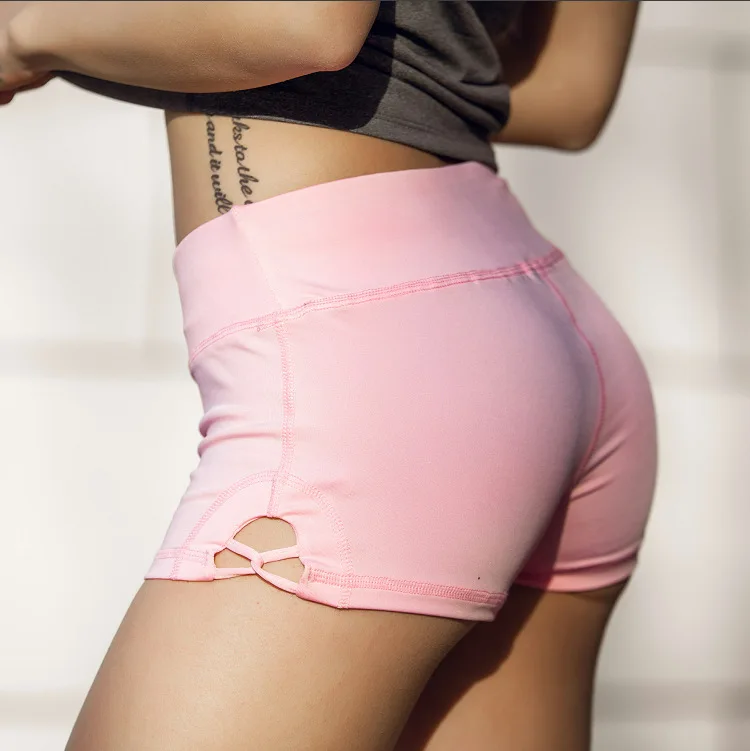 Slim Fit Спортивные шорты быстросохнущие эластичные плотно прилегающие крест шорты для йоги Фитнес преувеличивает бедра шорты
