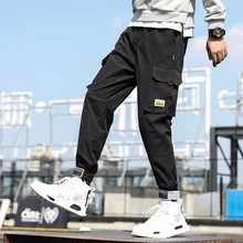 YASUGUOJI модные спринт и осень мужские брюки карго легкие брюки по щиколотку мужские джоггеры Boost повседневные брюки хип-хоп