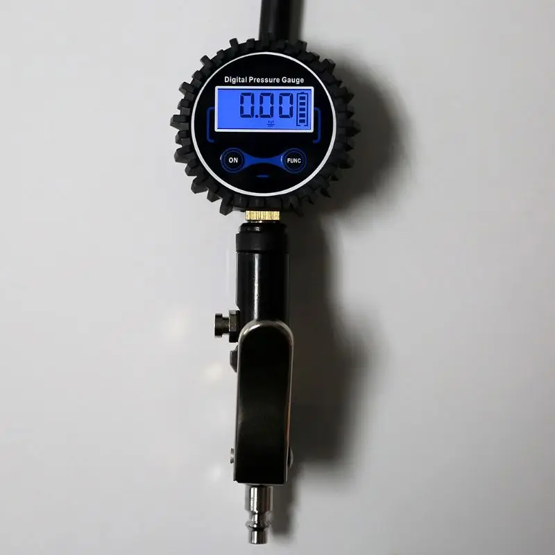 Цифровой Воздушный шиномонтажный насос w/Манометр 200PSI патрон для грузовика/автомобиля/велосипеда E7CB