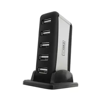 

1PC High Speed 7 Port USB 2.0 Hub Splitter with AC Power 480Mbps Laptop EU/US/UK Plug For Desktop Adapter Computer PC