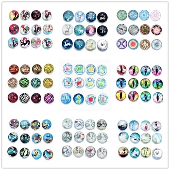 

Fashion 12pcs/lot Leopard Print glass Snap button Jewelry 18mm ginger snap noosa chunk Fit Bracelet necklace ring Accessories