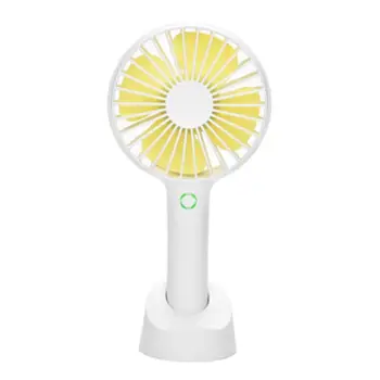 

Mini Handheld Electric fan Portable USB Rechargeable 4 Speed Desk Phone Holder Cooling Fan