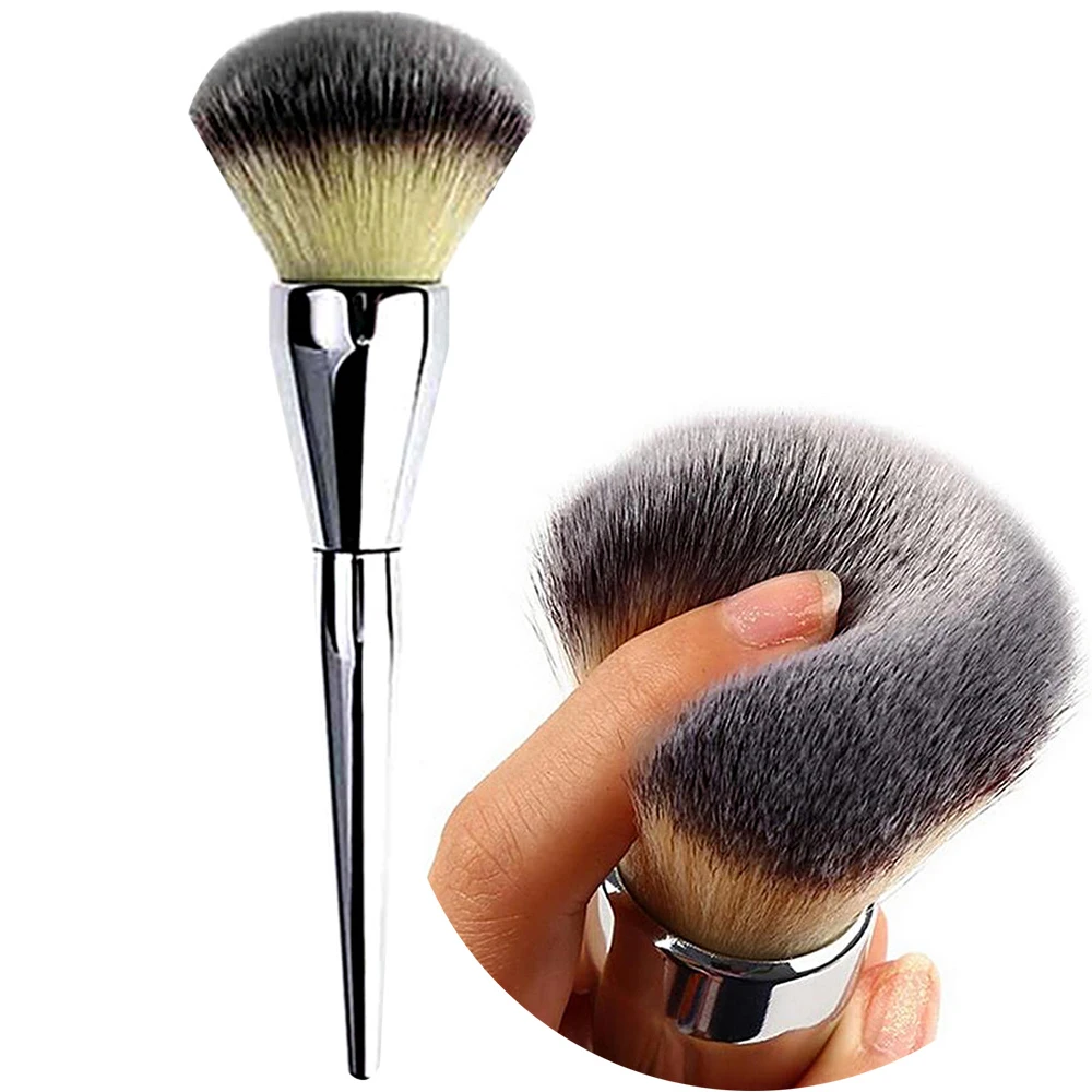 Very Big Beauty Powder Brush Makeup Brushes Blush Foundation Round Make Up Large Cosmetics Aluminum Soft Face | Красота и здоровье