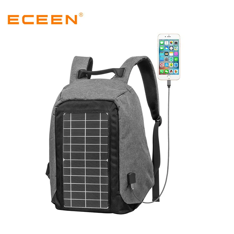

Eceen Solar Charging Backpack New Style Schoolbag Casual White Collar Business Trip Backpack