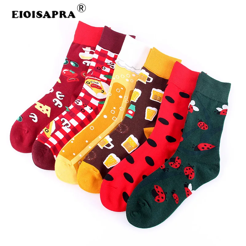 Креативный, милый, мультяшный продукт, носки женские Харадзюку, молочный торт, Индивидуальные женские носки, Осень-зима, Calcetines Mujer