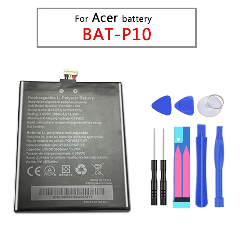 Аккумулятор класса А, 3500 мА/ч, BAT-P10 для acer Liquid E700, для тройного E39, PGF506173HT, аккумулятор для планшета