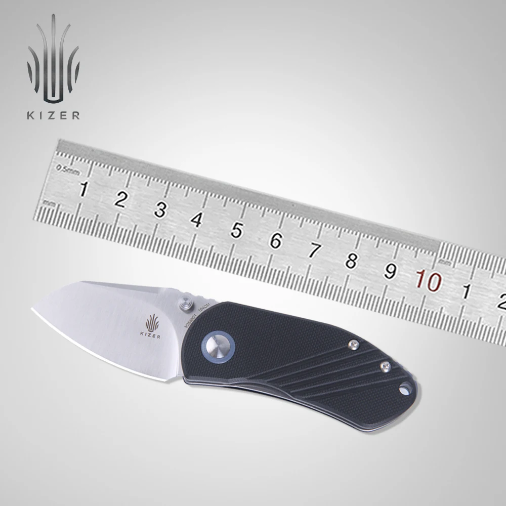 

Kizer mini pocket knife V2540 Contrail 2020 new small knife with snappy thumb-stud openning hand tools
