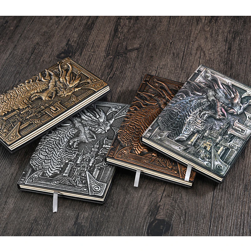 Stereo Dragão Mal Caderno Diário Blocos de Notas Diário Caderno Papel de Arte Escritório Material Escolar Presente a5 3d - Imagem 6