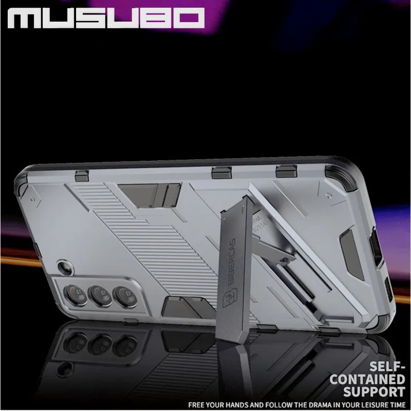 

MUSUBO Shockproof Armor Case For Samsung S21 Ultra S21 Plus 5G 360 Full Silicone Phone Back Cover For Galaxy S21 Soft Shell Capa