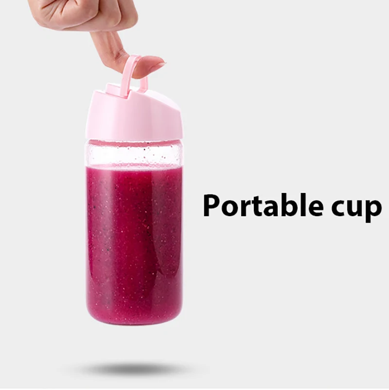 420 мл 6 лопастей блендер соковыжималка чашка с замком безопасности Электрический, для овощей фруктовый цитрусовый сок смузи чайник бутылка для смешивания