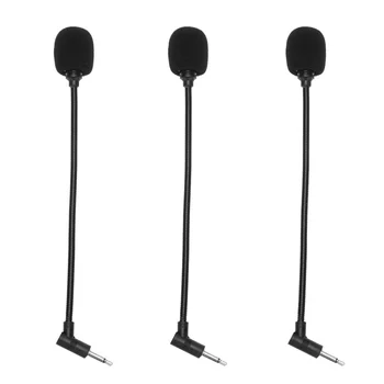 

3pcs Phones Computer Microphone Straight Cutting Microphone Portable Small Microphone (2-Mono Channels 3-Pole Stereo 4 Pole Pin)