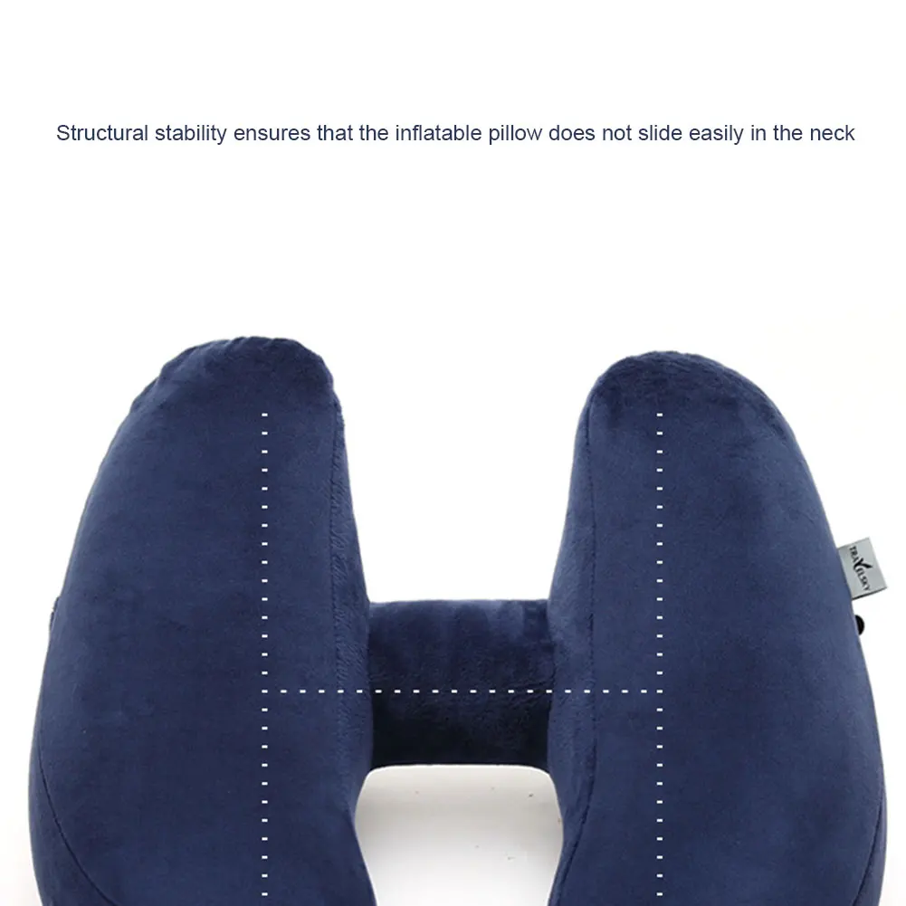 H-Shape Travel Pillow Folding Lightweight Nap Neck Pillows Comfortable Headrest Cushion Pillow for Airplane Sleep Home Textile