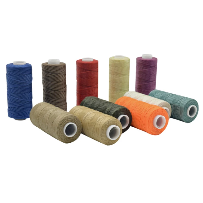 50m 0.8mm Thickness Waxed Thread Leather Waxed Cord Flat Sewing Line DIY Handicraft Tool Hand Stitching Thread leather sewing thread,leather tool,leathercraft tools,leather tools,leather sewing tool set