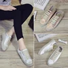 Koovan Women's Sneakers 2022 Satin Silk Strap White Shoes New Style Scrub Casual Shoes Women's Shoes Fashion ► Photo 2/4