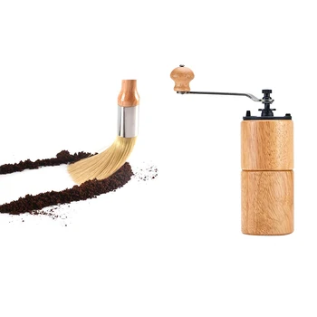 

Manual Coffee Grinder Conical Burr Mill For Precision Brewing + 2 Cleaning Brushes