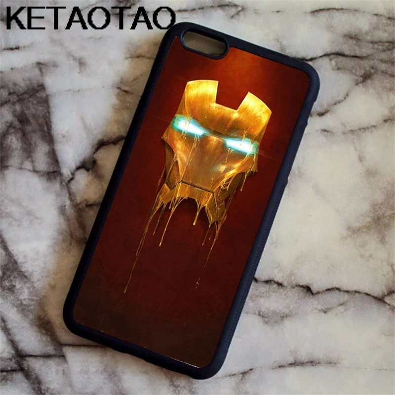 Хаки KETAOTAO Stark Industries Железный человек чехол для телефона s для iPhone 4S SE 5C 5S 6S 7 8 SE X Plus XR XS Max Чехол Мягкий ТПУ резиновый силиконовый - Цвет: Хаки