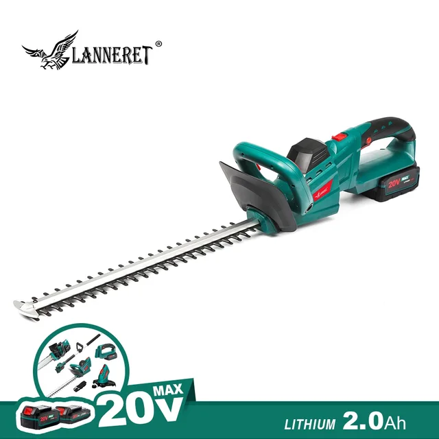 $89.99 Electric Hedge Trimmer 20V Cordless Pruning Shears 2.0Ah Rechargeable Weeding Hedge Household Mower Pole Trimmer Garden Tools