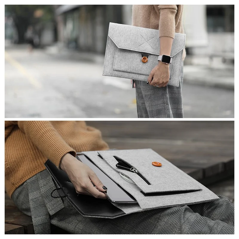 Мягкий деловой чехол для Apple Macbook Air Pro retina 13, сумка для планшета Mac Book