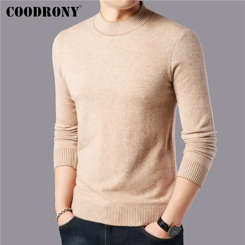COODRONY Brand Winter Sweater Men Fashion O-Neck Pull Homme Thick Warm Cotton Pullover Men Knitwear Sweaters Jersey Hombre 91129