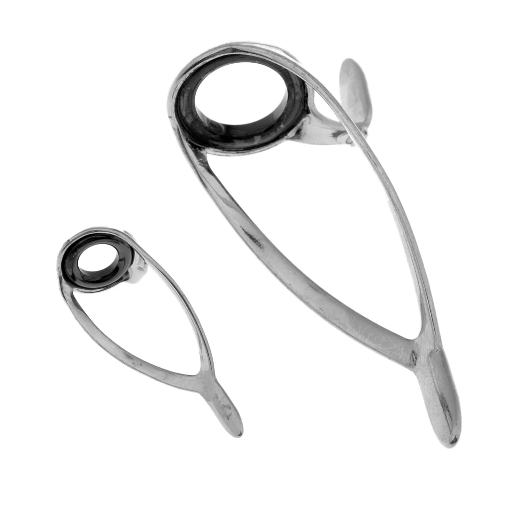 7Pcs Mixed Size Fishing Rod Guides Line Ring Rod Repair Kit For Rod Building 5# 6# 8# 10# 12# 16# 20#