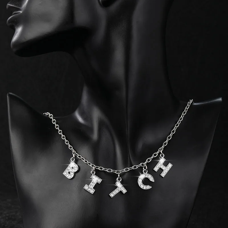 Хип хоп Харадзюку цепочка со льдом микро закрепкой циркониевая сука принцесса