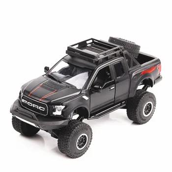 

Mini Pickup Truck Toy1:32 Pick-up Model Toy Car For Ford F150 Raptor Sound And Light And Sliding Car